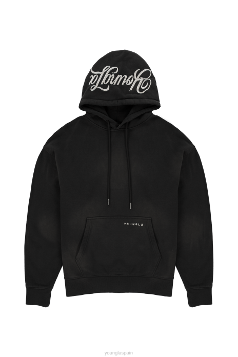 549 sudaderas fantasma hombres YoungLA lavado negro 4Z0B766 ropa