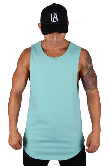 308 tanques musculares hombres YoungLA Mar verde 4Z0B87 ropa