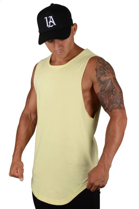 308 tanques musculares hombres YoungLA amarillo pastel 4Z0B88 ropa