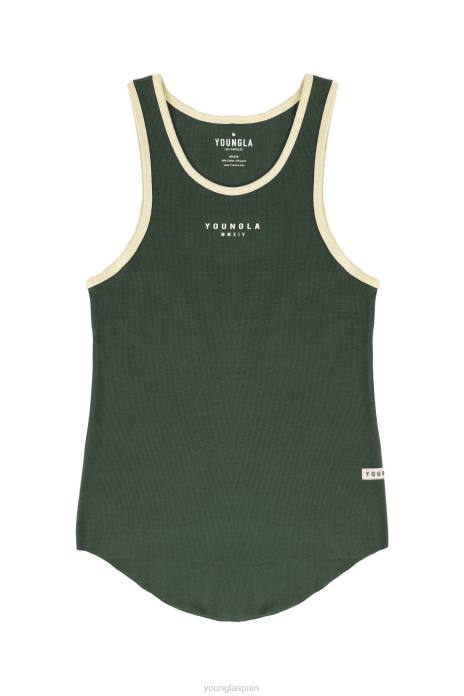 313 tanques de costillas de cohetes hombres YoungLA bosque verde 4Z0B50 ropa