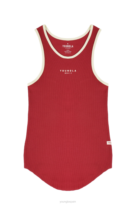 313 tanques de costillas de cohetes hombres YoungLA rojo 4Z0B53 ropa