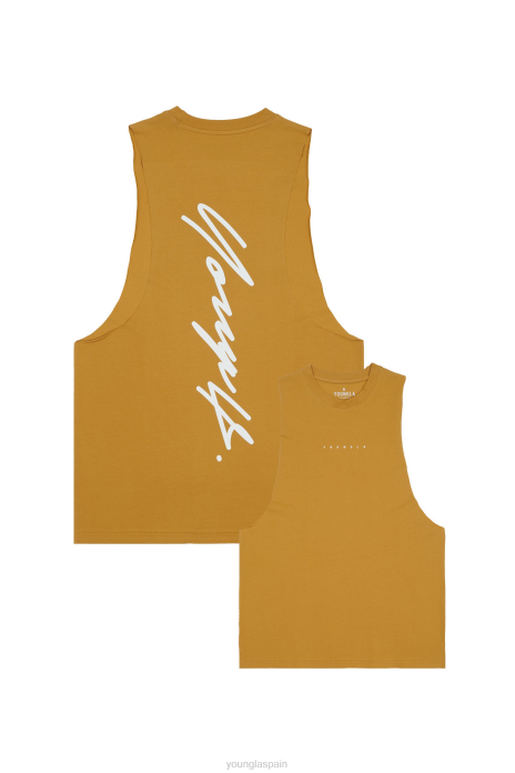 323 tanques de delt autógrafos hombres YoungLA mostaza amarilla 4Z0B9 ropa