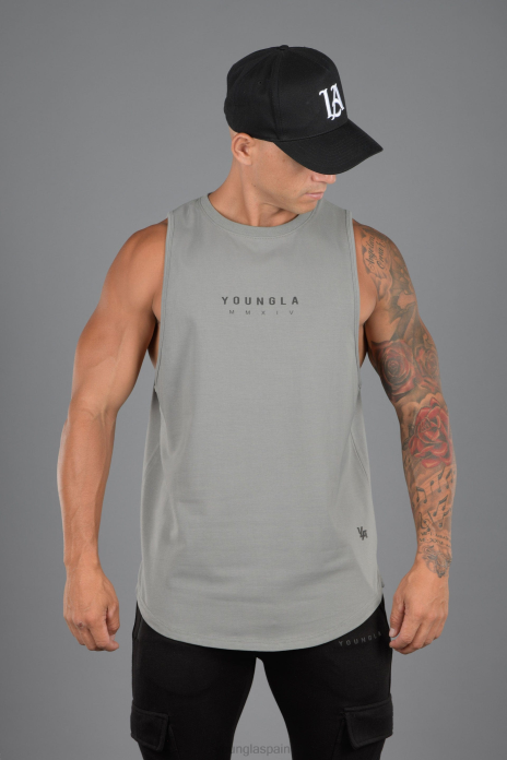 326 tanques elementales hombres YoungLA gris 4Z0B61 ropa