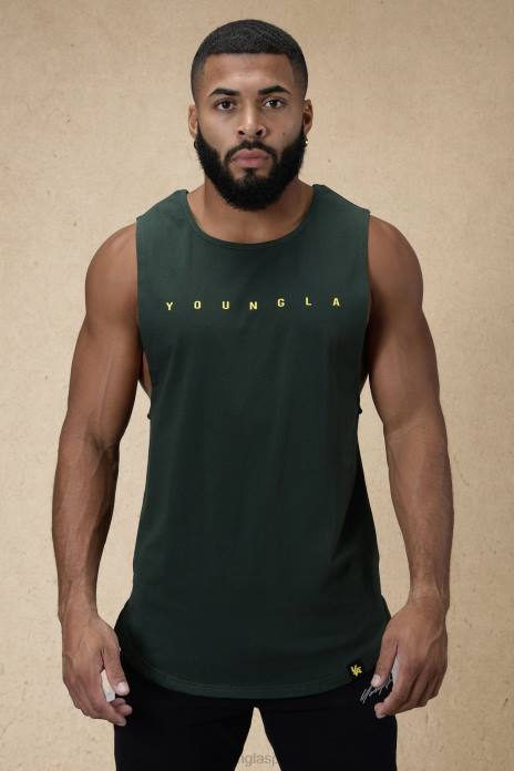 332 tanques musculares infinitos hombres YoungLA bosque verde 4Z0B64 ropa