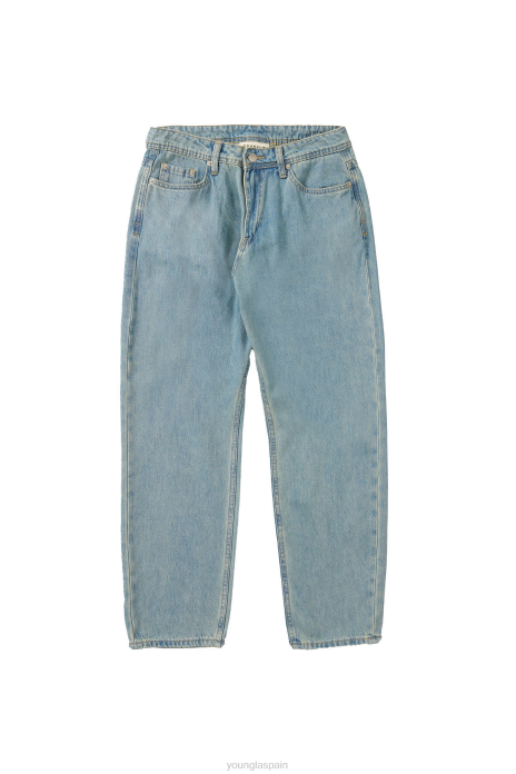 609 - jeans holgados hombres YoungLA lavado azul claro 4Z0B755 ropa