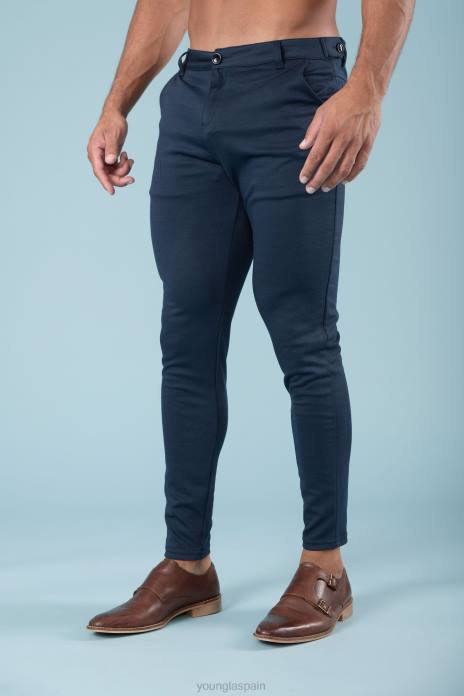 614 pantalones de vestir elegantes hombres YoungLA Armada 4Z0B740 ropa