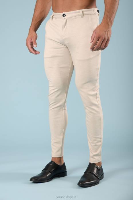 614 pantalones de vestir elegantes hombres YoungLA cuadros negros 4Z0B744 ropa