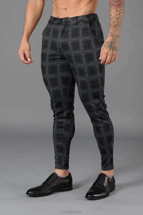 615 nuevos pantalones de vestir hombres YoungLA marrón oscuro 4Z0B749 ropa
