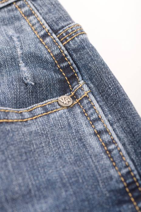 Vaqueros 607 de corte slim hombres YoungLA lavado azul marino 4Z0B748 ropa