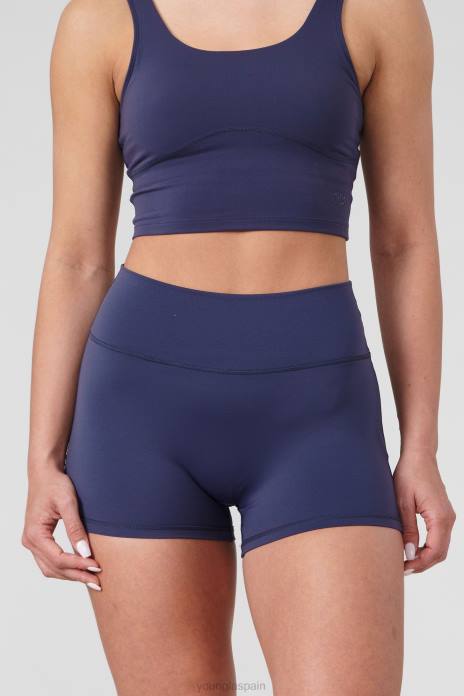 pantalones cortos de motociclista w110 de nivel superior de 3\" mujer YoungLA no me olvides azul 4Z0B1113 ropa