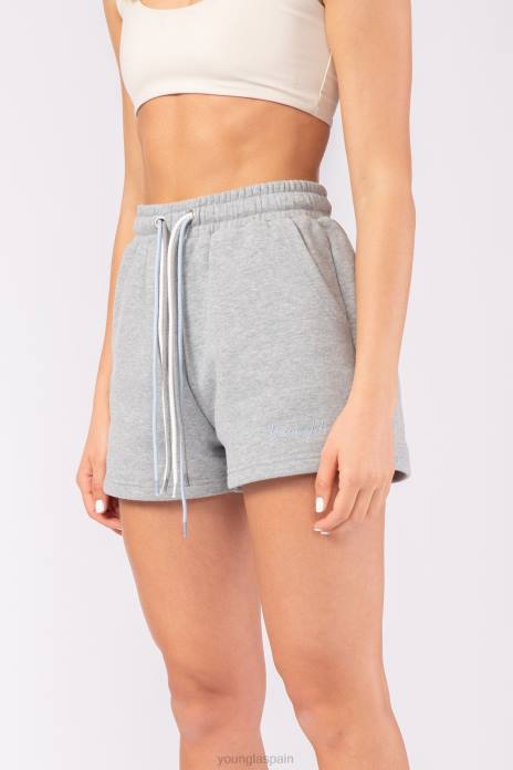 pantalones cortos de triple cuerda w107 mujer YoungLA color topo claro 4Z0B1085 ropa