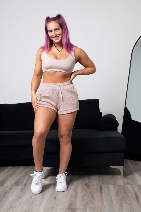 w101 - pantalones cortos de todos los días mujer YoungLA carbón 4Z0B1108 ropa