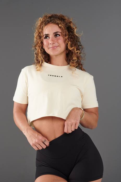 camiseta corta establecida w403 mujer YoungLA negro 4Z0B1025 ropa