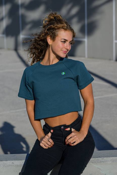 camiseta corta raglán w411 mujer YoungLA abedul 4Z0B1053 ropa