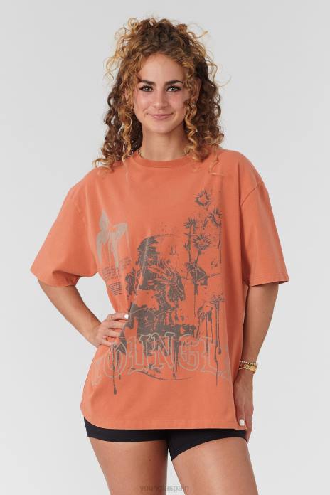 camisetas extragrandes fantasma w427 mujer YoungLA lavado de huesos 4Z0B1028 ropa