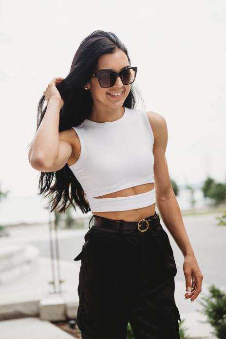 playeras sin mangas w302 mujer YoungLA color topo claro 4Z0B1041 ropa