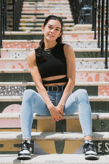 playeras sin mangas w302 mujer YoungLA color topo claro 4Z0B1041 ropa