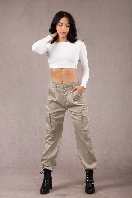 top corto gracia w419 mujer YoungLA negro 4Z0B1046 ropa