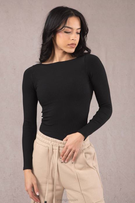 w420 gracia superior mujer YoungLA negro 4Z0B1068 ropa