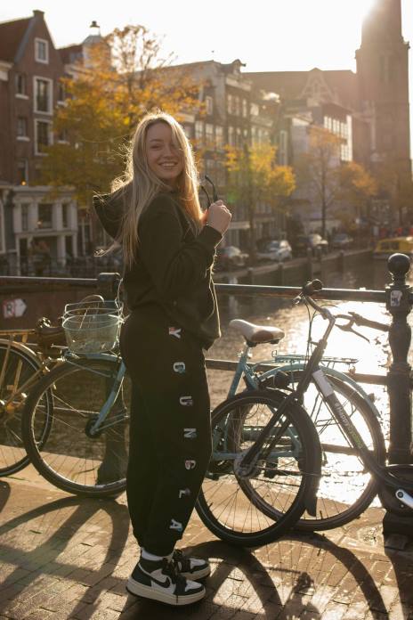 joggers de floración de invierno w203 mujer YoungLA pizarra 4Z0B1117 ropa