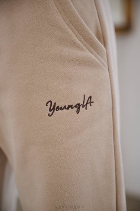 joggers de triple cuerda w207 mujer YoungLA Rosa empolvado 4Z0B1135 ropa