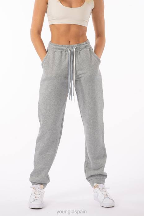 joggers de triple cuerda w207 mujer YoungLA cuero gris 4Z0B1136 ropa