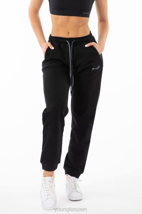 joggers de triple cuerda w207 mujer YoungLA negro 4Z0B1137 ropa