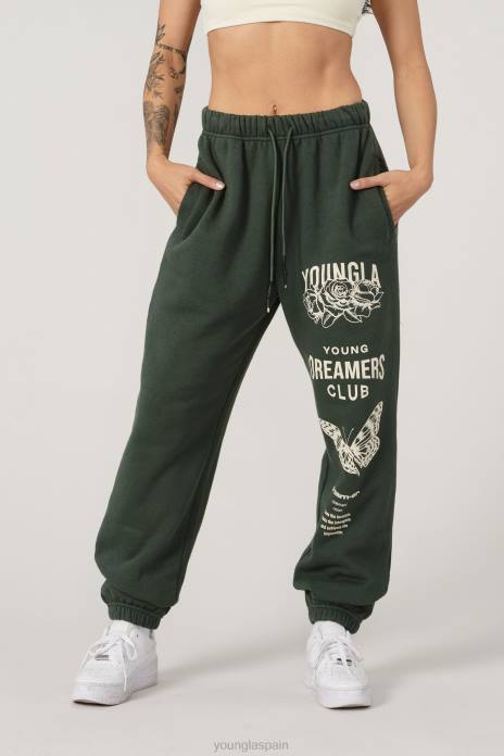 joggers soñadores w211 mujer YoungLA bosque verde 4Z0B1123 ropa
