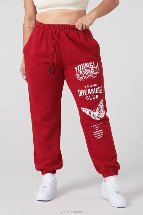 joggers soñadores w211 mujer YoungLA color rojo oscuro 4Z0B1122 ropa
