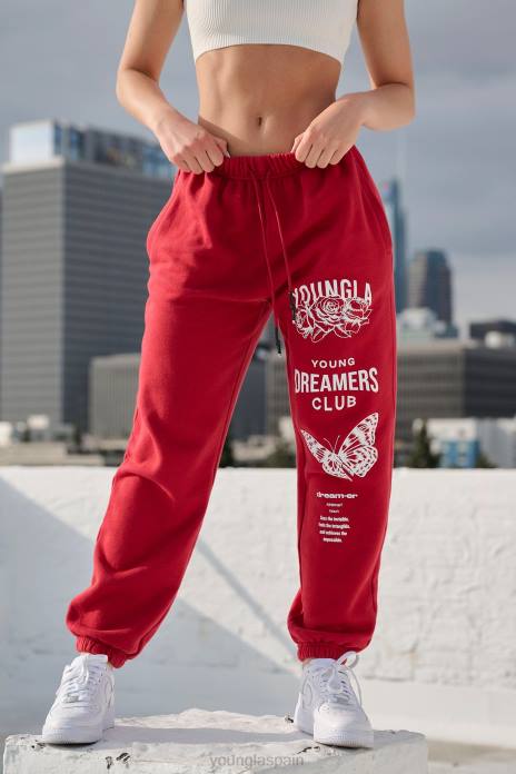 joggers soñadores w211 mujer YoungLA color rojo oscuro 4Z0B1122 ropa
