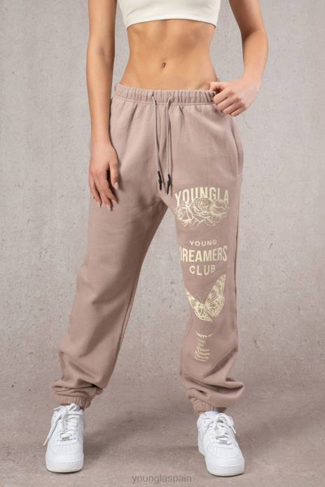 joggers soñadores w211 mujer YoungLA crema 4Z0B1170 ropa