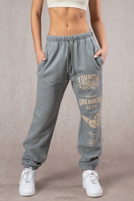 joggers soñadores w211 mujer YoungLA lavado marrón 4Z0B1171 ropa