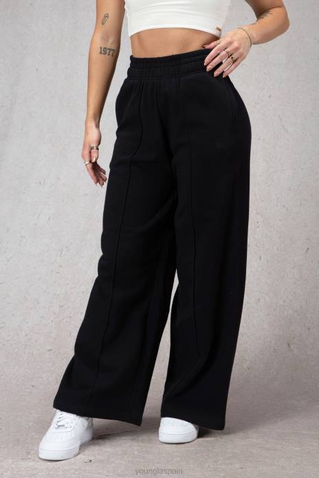 pantalones de lana de pierna ancha w201 mujer YoungLA Marfil 4Z0B1142 ropa
