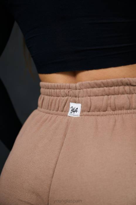 pantalones de lana de pierna ancha w201 mujer YoungLA Marfil 4Z0B1142 ropa