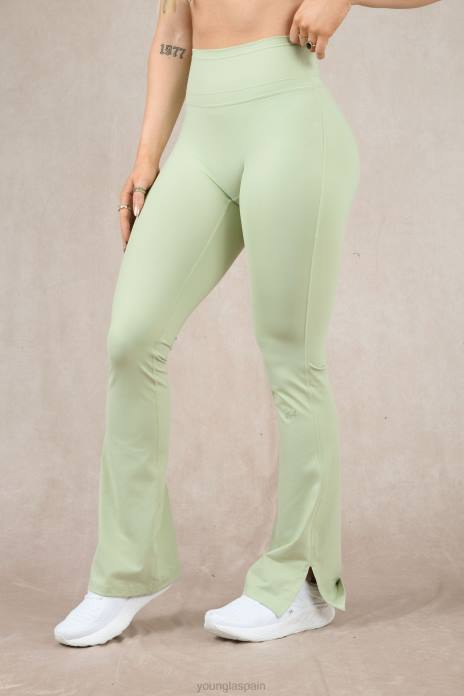w213 - leggings acampanados de asana mujer YoungLA matcha 4Z0B1159 ropa