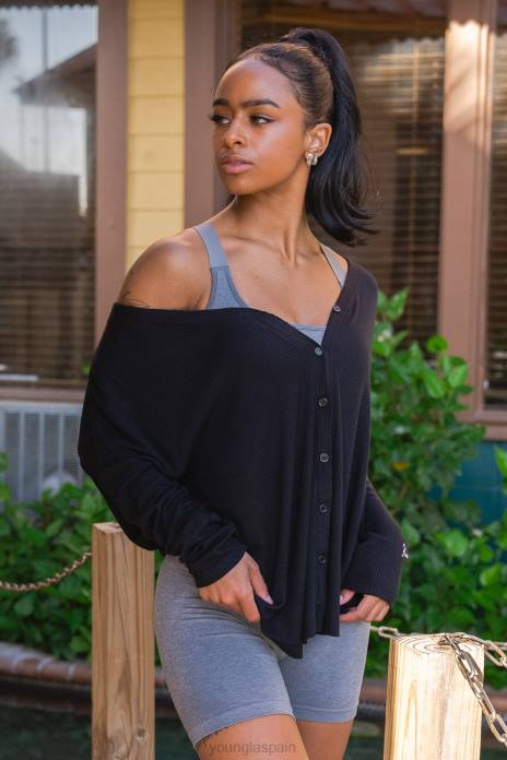 cárdigan café w415 mujer YoungLA crema de vainilla 4Z0B1195 ropa