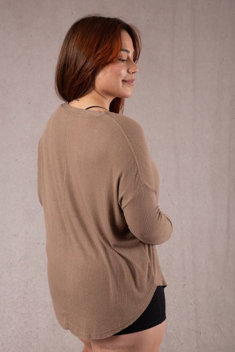 cárdigan café w415 mujer YoungLA crema de vainilla 4Z0B1195 ropa