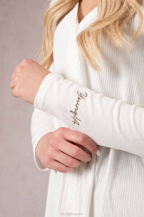 cárdigan café w415 mujer YoungLA crema de vainilla 4Z0B1195 ropa