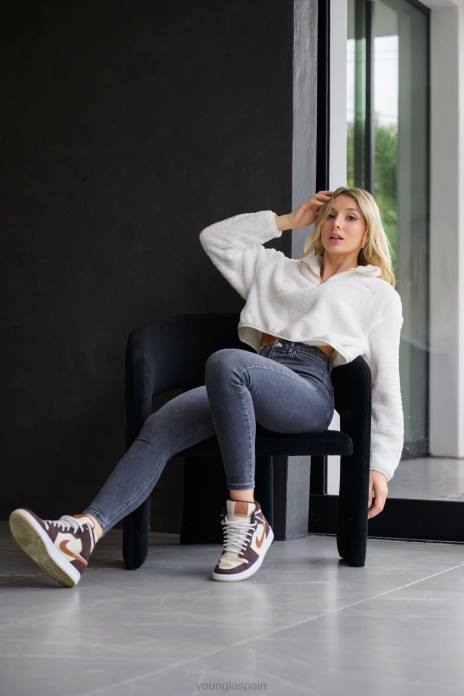 suéter de lana de peluche w506 mujer YoungLA salmón 4Z0B1204 ropa