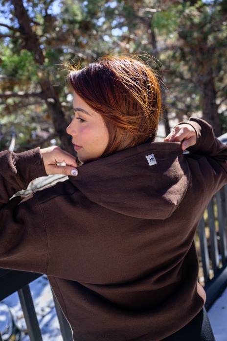 sudadera con capucha básica w502 mujer YoungLA hueso 4Z0B1191 ropa