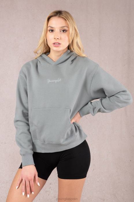 sudadera con capucha básica w502 mujer YoungLA hueso 4Z0B1191 ropa