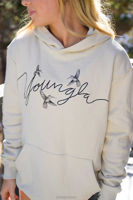sudadera con capucha extragrande de colibrí w509 mujer YoungLA oliva oscuro 4Z0B1188 ropa