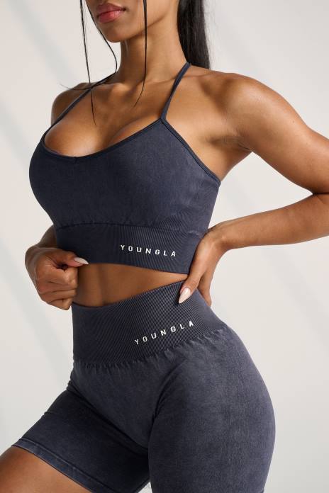 sujetador deportivo con espalda cruzada de carbono w311 mujer YoungLA trufa de ciruela 4Z0B1006 ropa