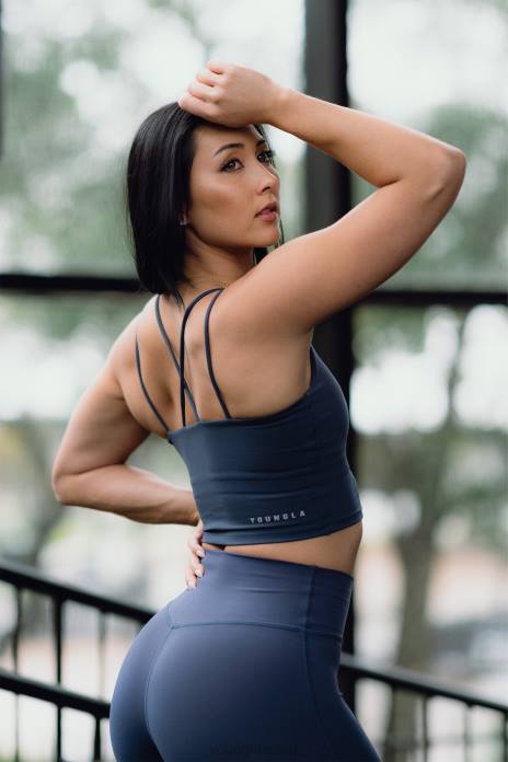 sujetador deportivo progreso w310 mujer YoungLA verde salvia 4Z0B1015 ropa